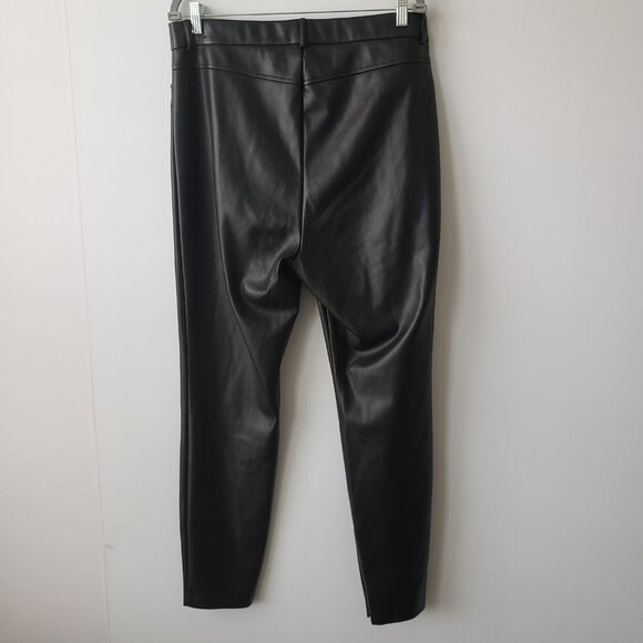 zara high rise faux leather  pants size XXL - Picture 2 of 6